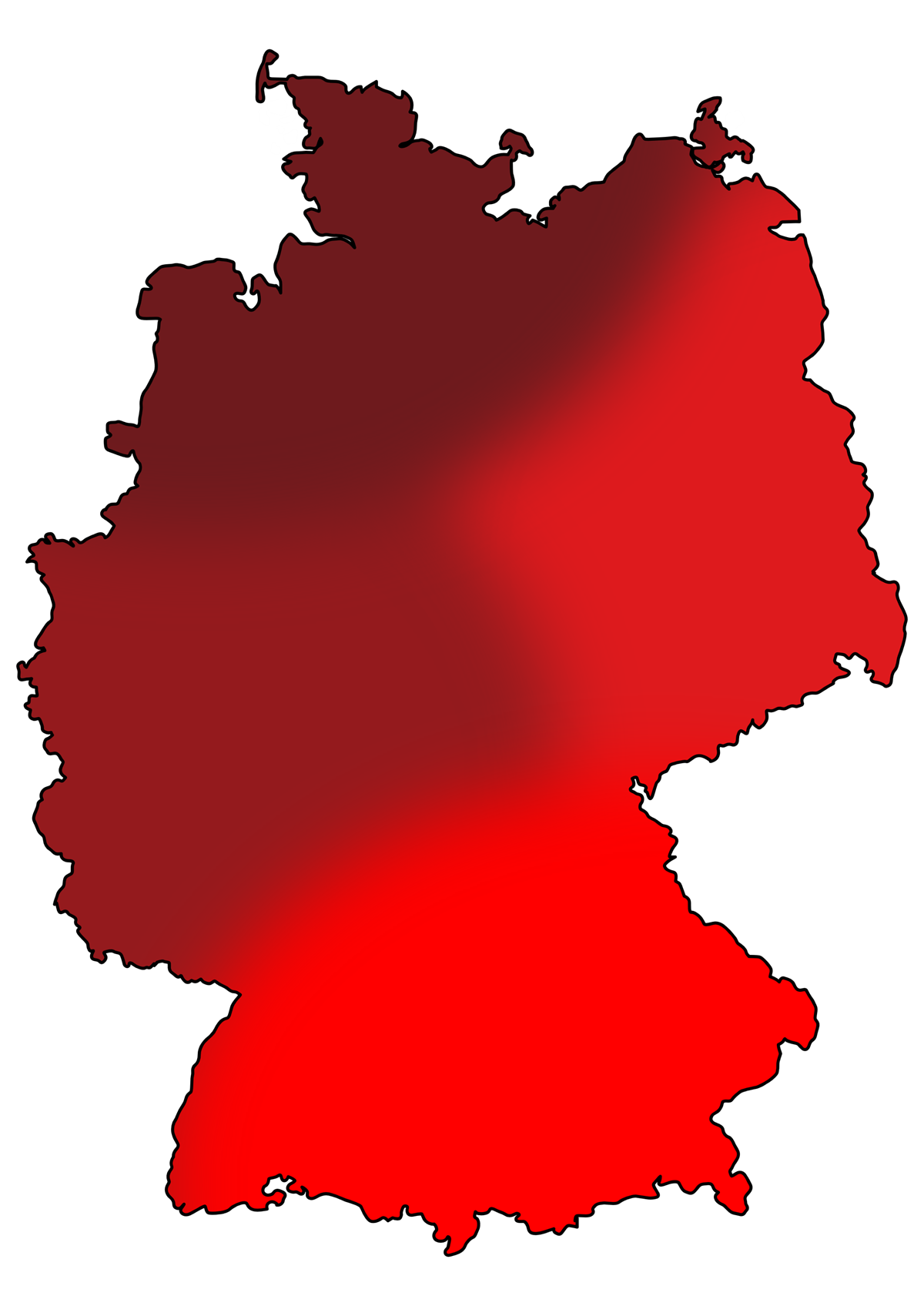 Karte von Deutschland mit den Standorten der R&K Gruppe